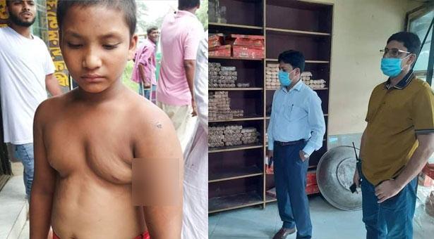 আখাউড়ায় বিস্কুট খাওয়ায় শিশু শ্রমিক নির্যাতন