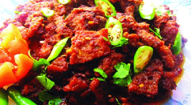 গরুর মাংসের ঝাল ফ্রাই